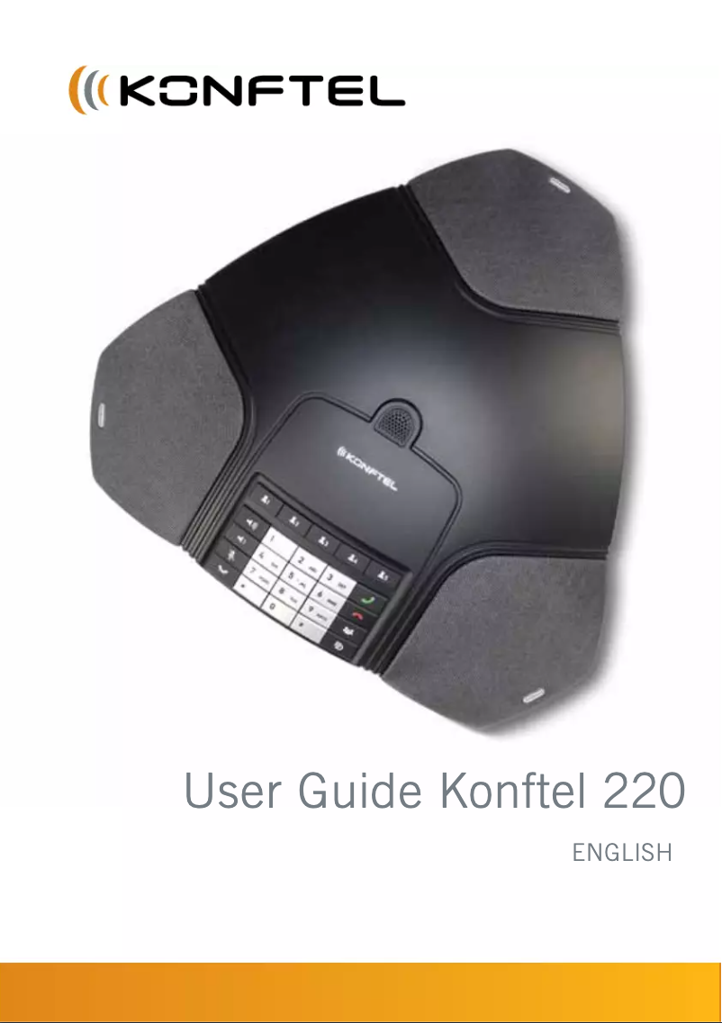 Page n°1 - Manuel utilisateur Konftel 220