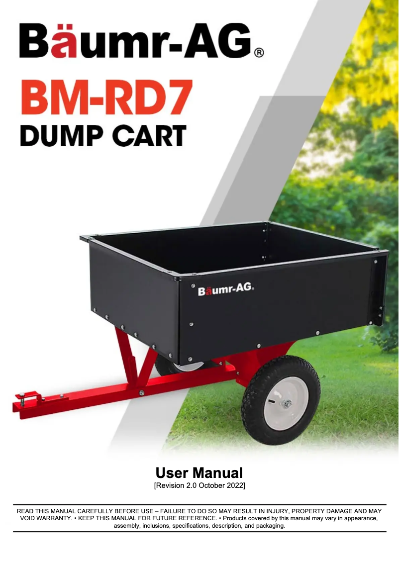 Image de la première page du manuel de l'appareil BM-RD7