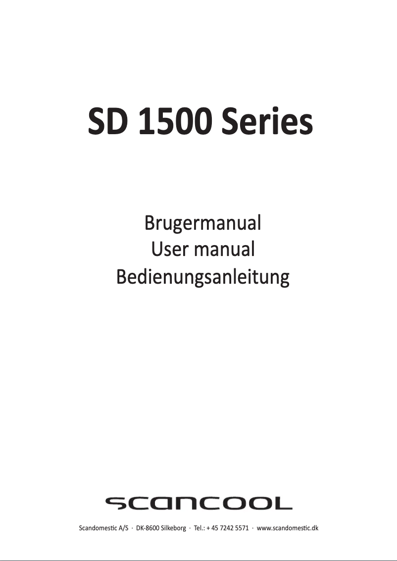 Image de la première page du manuel de l'appareil SD 1502 HE