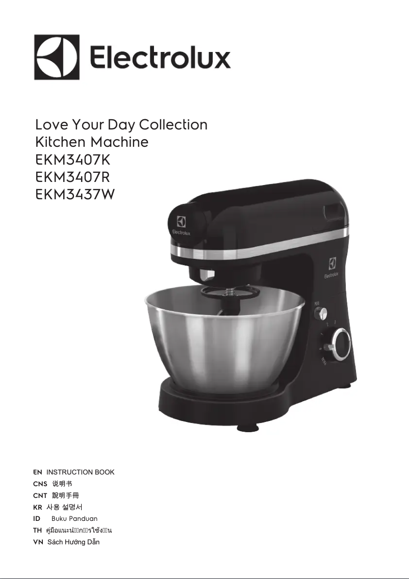Page 1 de la notice Manuel utilisateur Electrolux Love Your Day EKM3437W