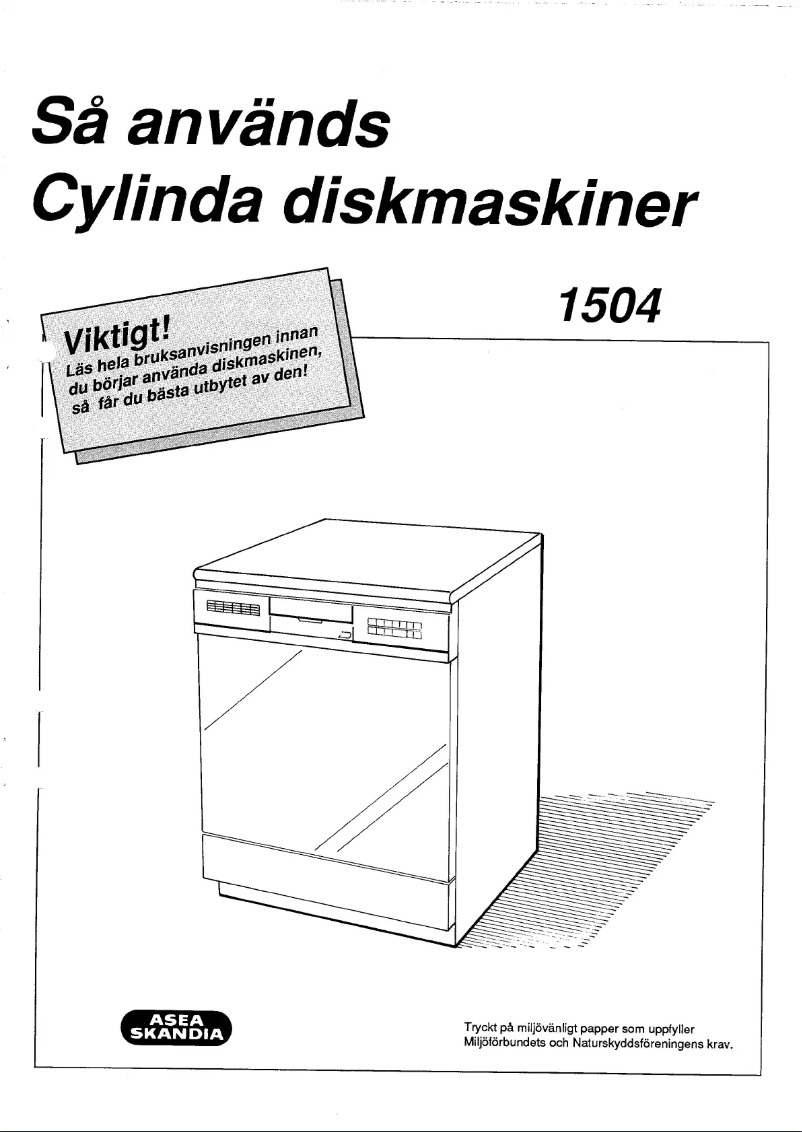 Page 1 de la notice Manuel utilisateur Cylinda 1504