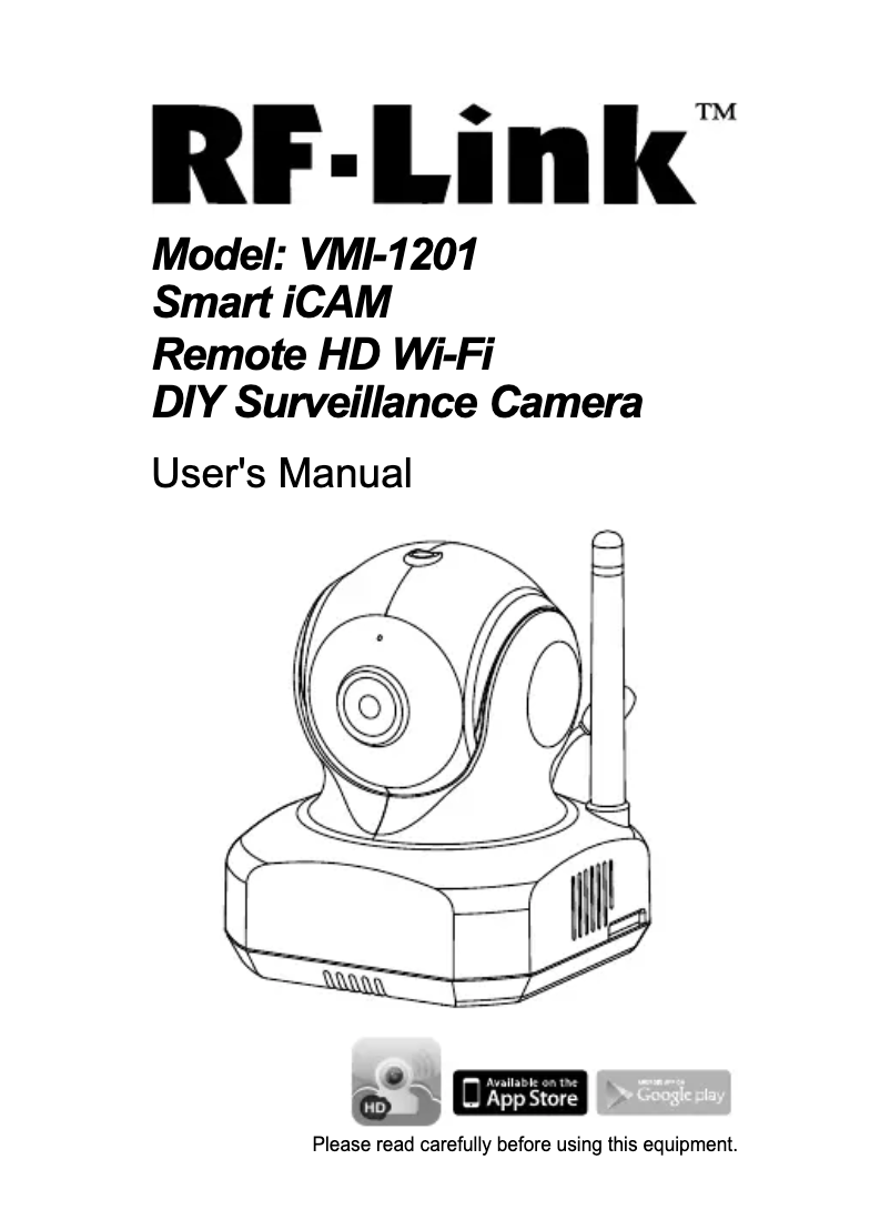 Page n°1 - Manuel utilisateur RF-Link Smart iCAM VMI-1201