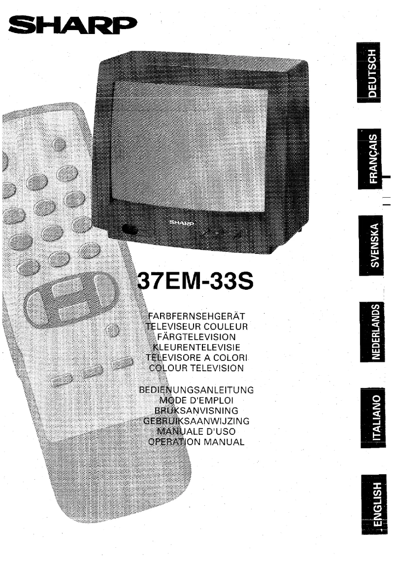 Page 1 de la notice Manuel utilisateur Sharp 37EM33S