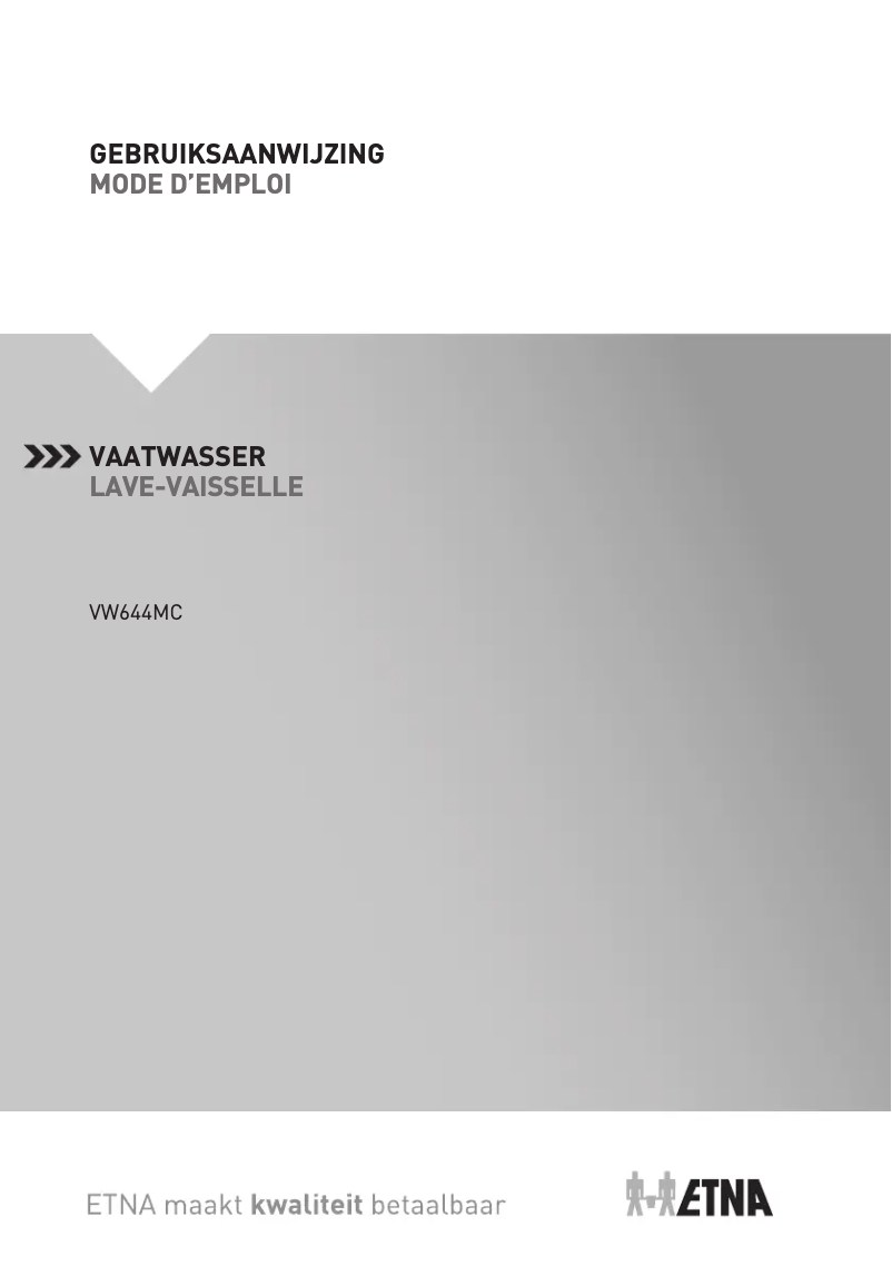 Image de la première page du manuel de l'appareil VW644MC