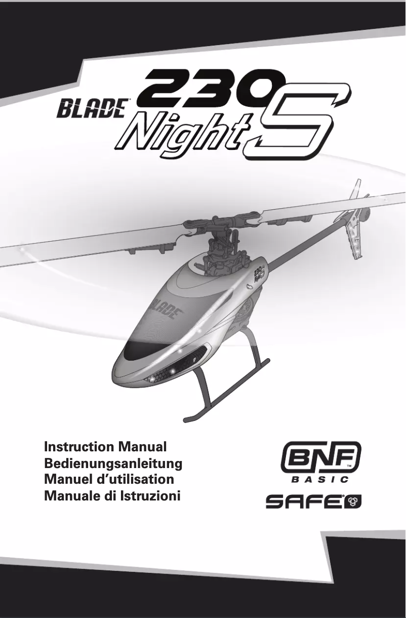 Página 1 del manual Manual de usuario Blade Night 230 S