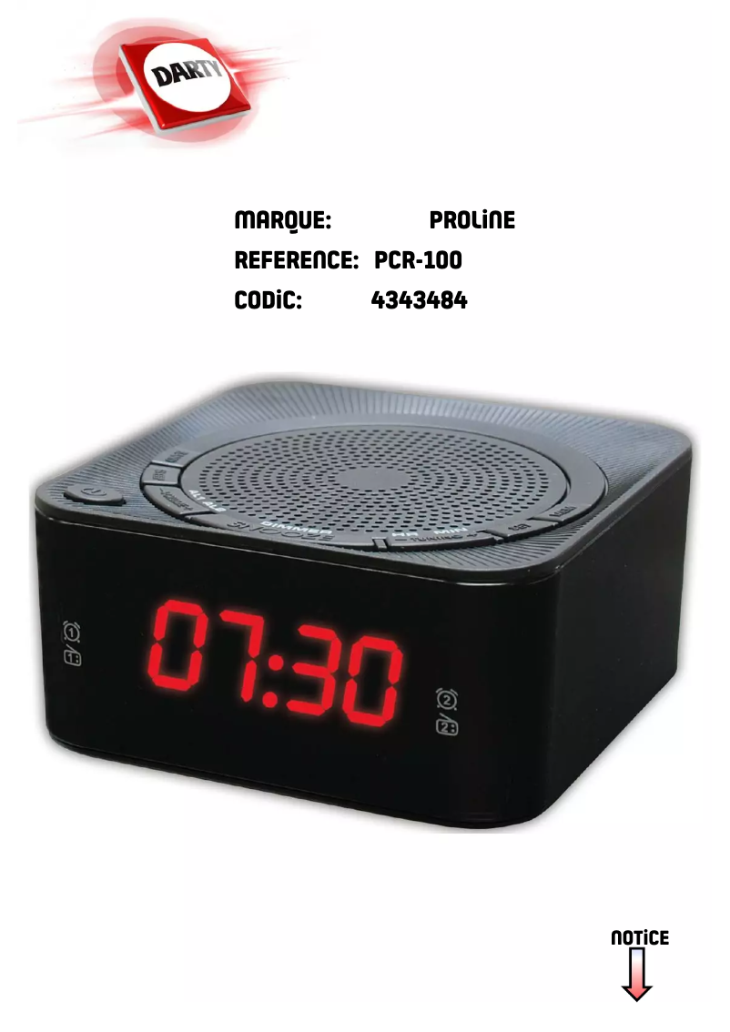 Page n°1 - Manuel utilisateur Proline PCR-100