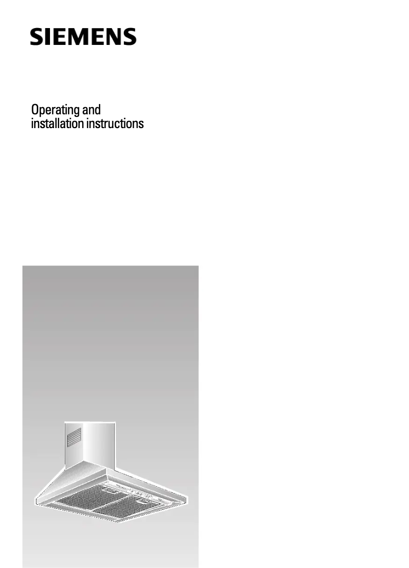 Page n°1 - Manuel utilisateur Siemens LC963WA10B