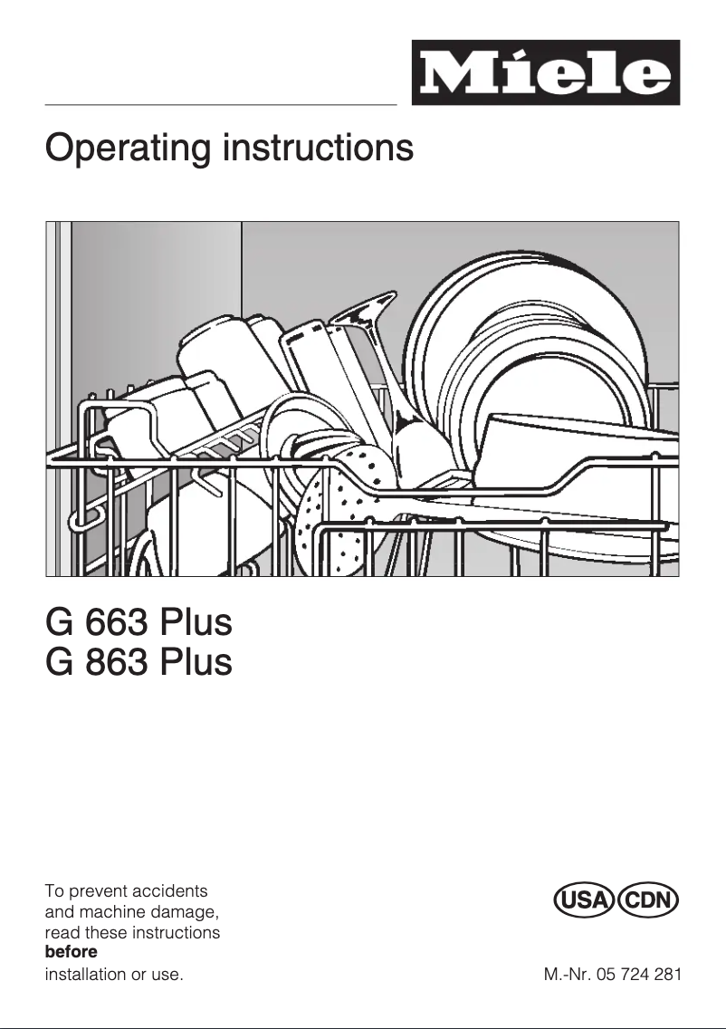 Page n°1 - Manuel utilisateur Miele G663SCVi