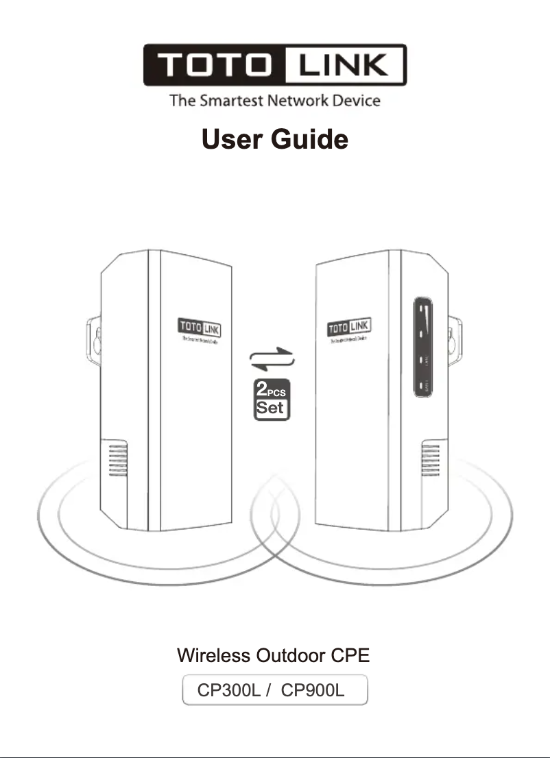 Page 1 de la notice Manuel utilisateur Totolink CP300L