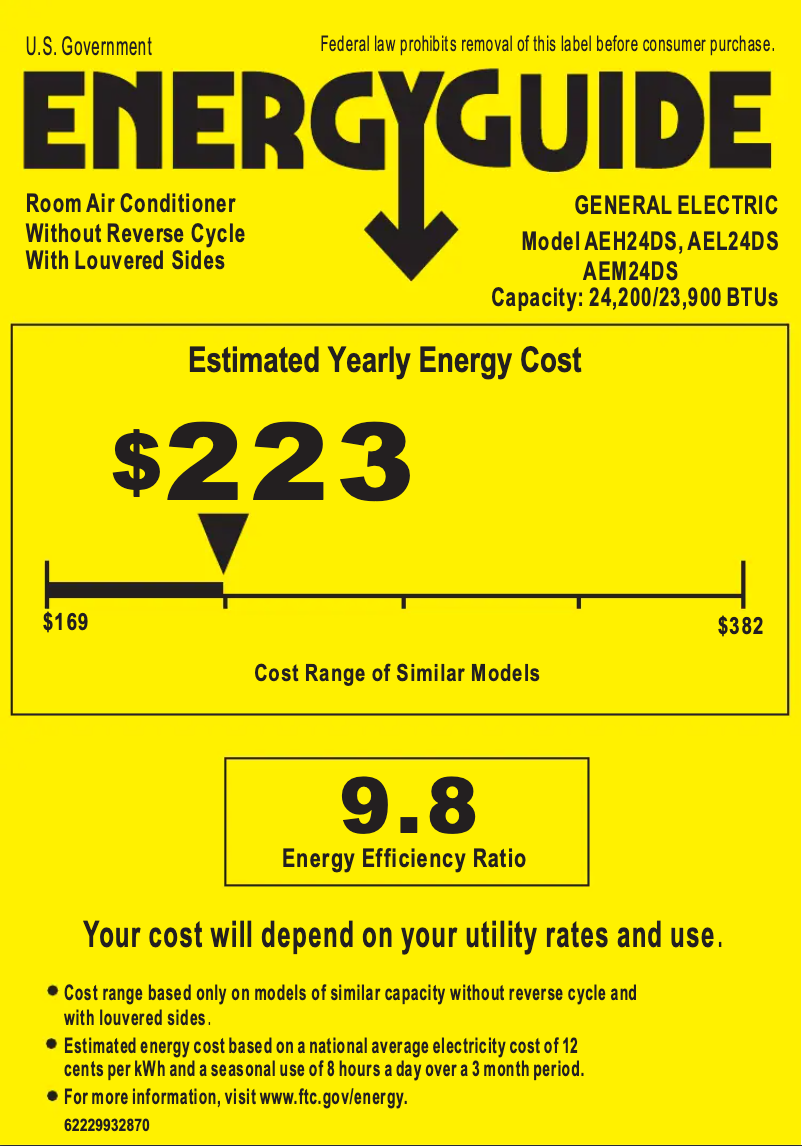 Image de la première page du manuel de l'appareil AEL24DS
