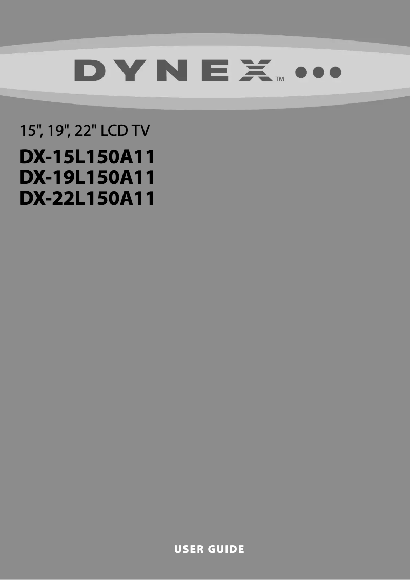 Page 1 de la notice Manuel utilisateur Dynex DX-15L150A11
