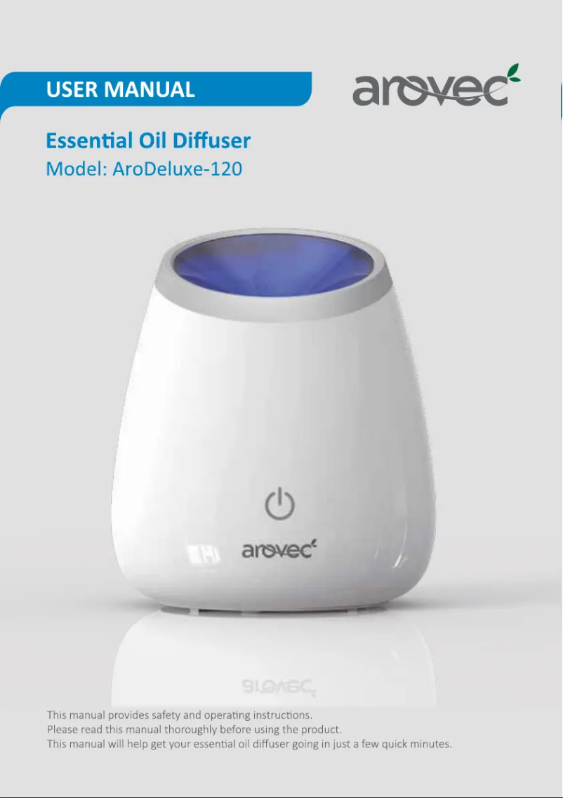 Page n°1 - Manuel utilisateur Arovec AroDeluxe-120