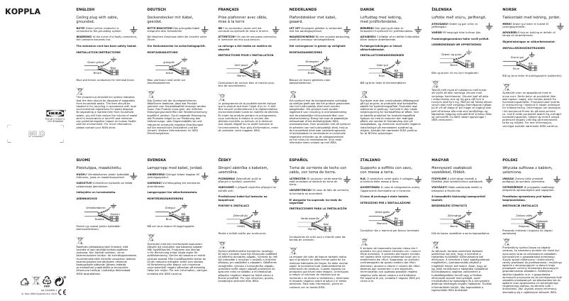 Page 1 de la notice Manuel utilisateur Ikea KOPPLA 304.654.32
