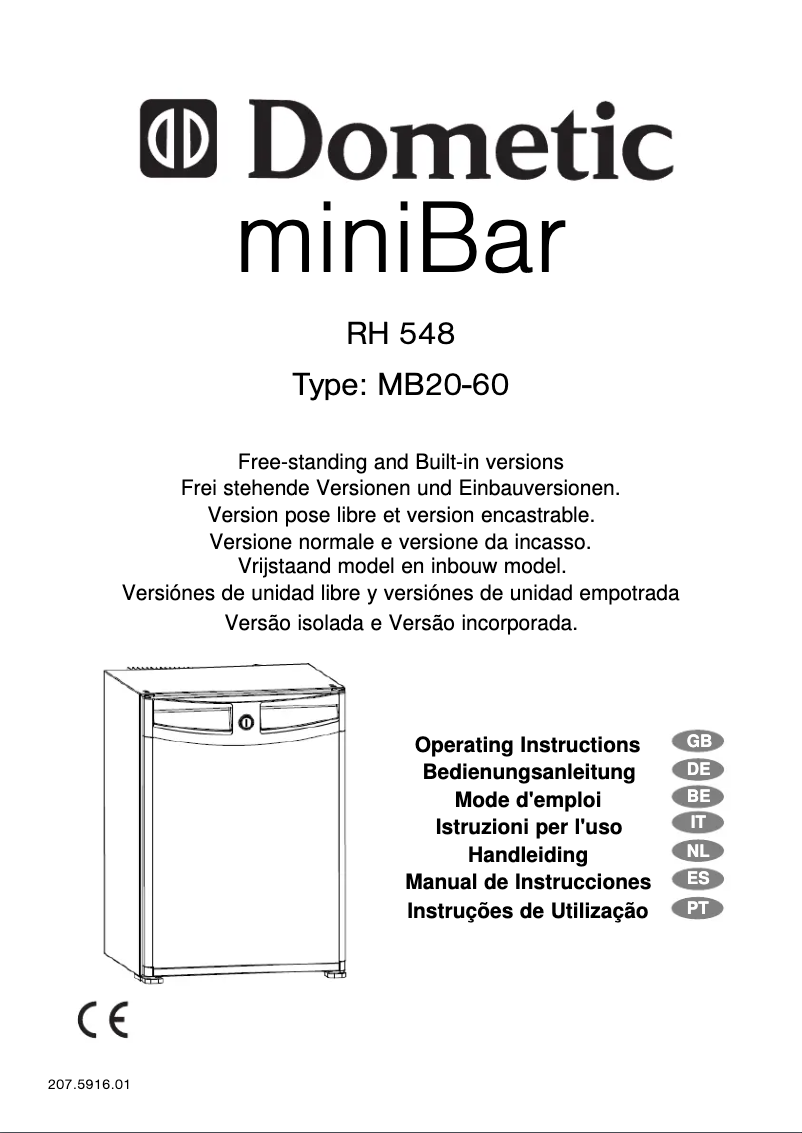 Image de la première page du manuel de l'appareil RH 548 Minibar