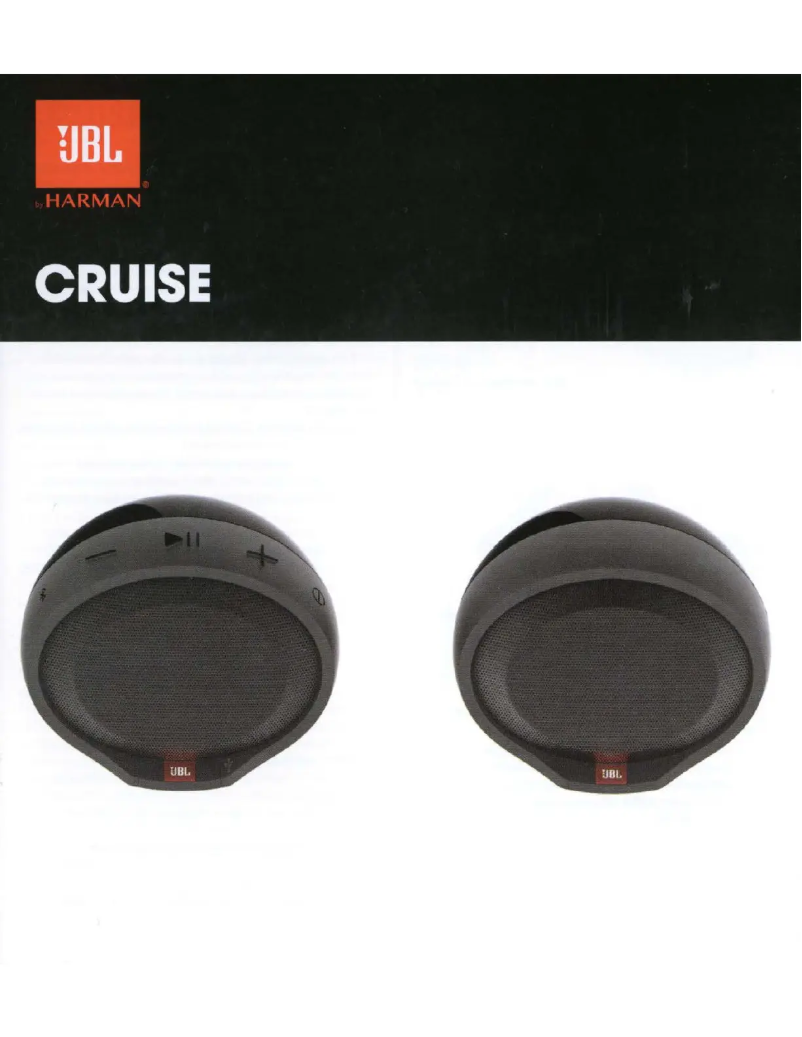 Page 1 de la notice Manuel utilisateur JBL Cruise