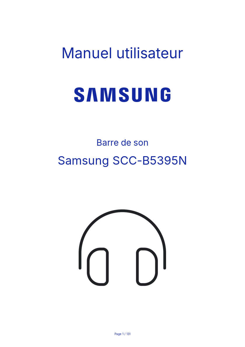 Page n°1 - Manuel utilisateur Samsung SCC-B5395N