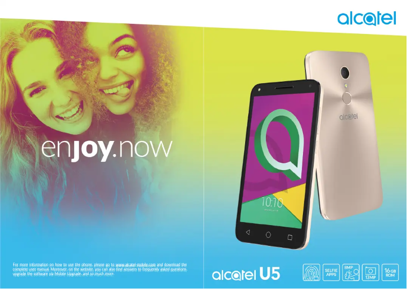 Page 1 de la notice Manuel utilisateur Alcatel OneTouch U5