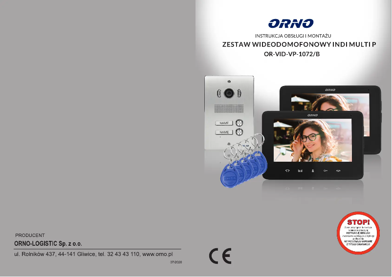 Page 1 de la notice Manuel utilisateur ORNO OR-VID-VP-1072