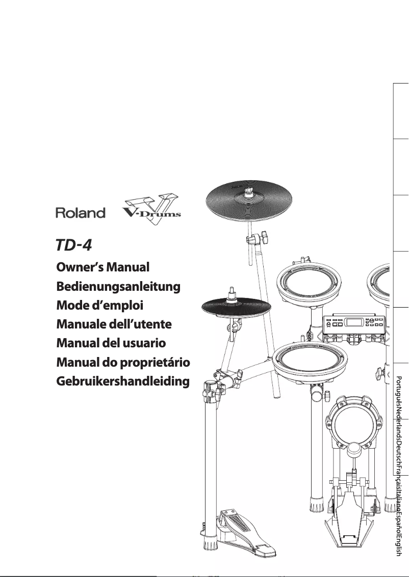 Page 1 de la notice Manuel utilisateur Roland TD-4