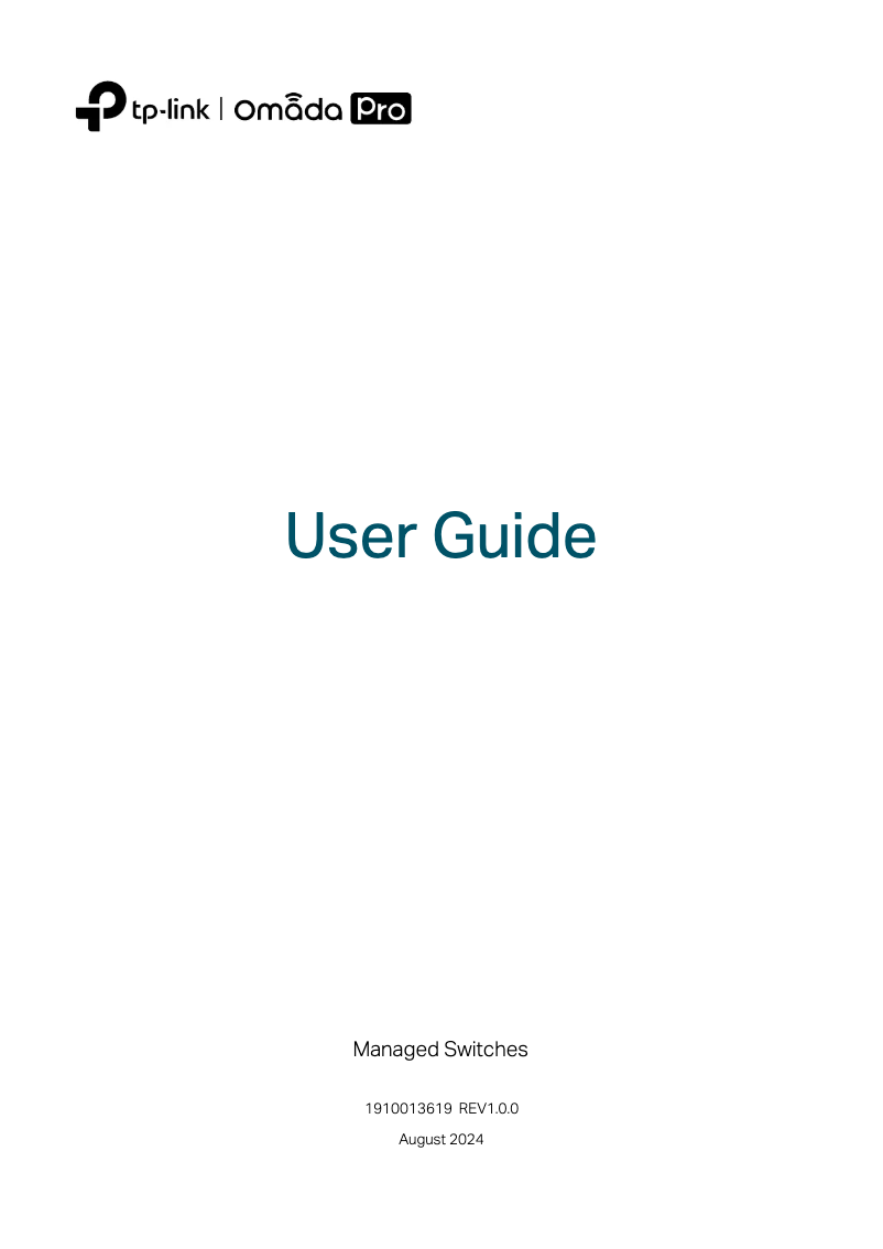 Page 1 de la notice Manuel utilisateur TP-Link Omada Pro S5500-8MHP2XF