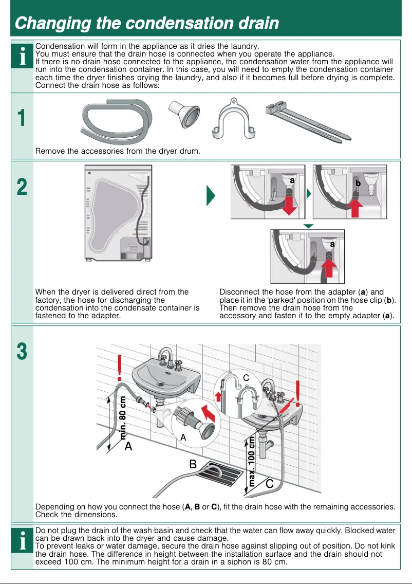 Page 1 de la notice Guide d'installation Siemens WT48XRH9GB