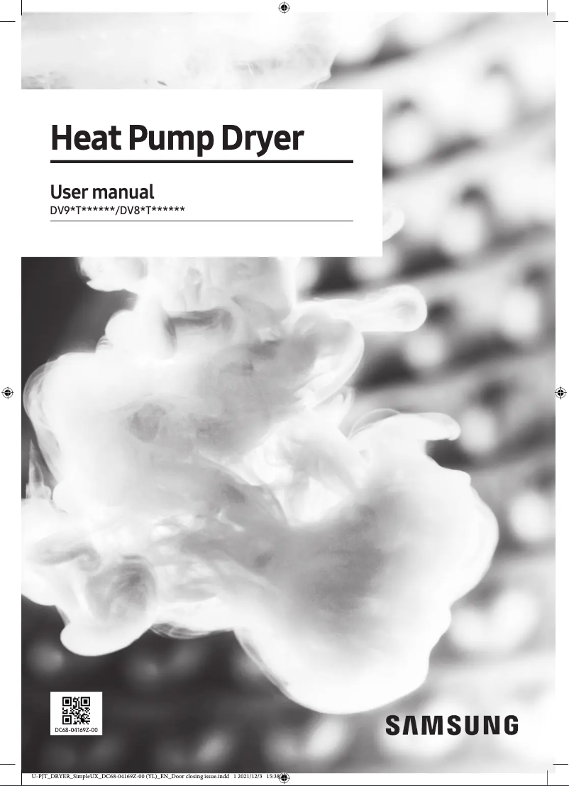 Page 1 de la notice Manuel utilisateur Samsung DV80T7220BX