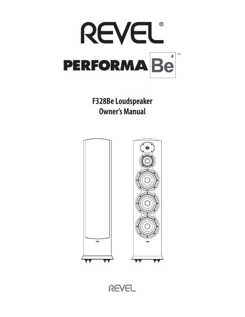 Page n°1 - Manuel utilisateur Revel PerformaBe F328Be