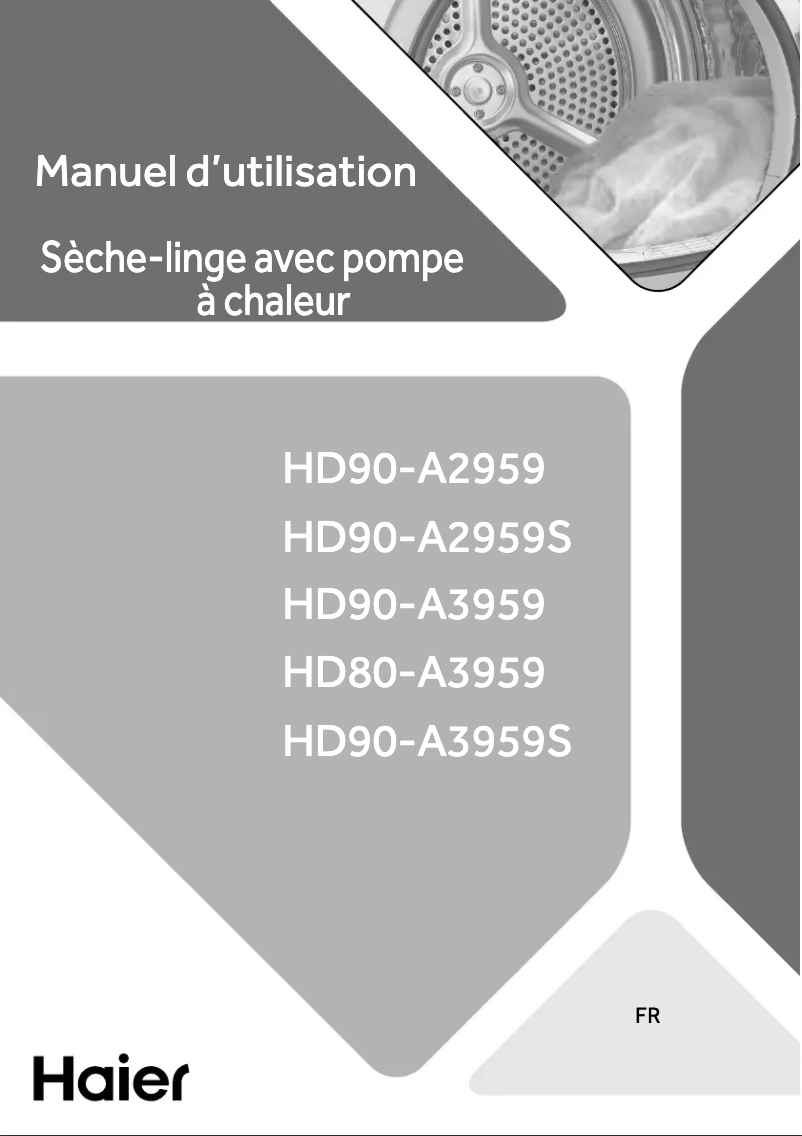 Image de la première page du manuel de l'appareil HD90-A2959S