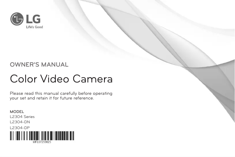 Page n°1 - Manuel utilisateur LG L2304-DP