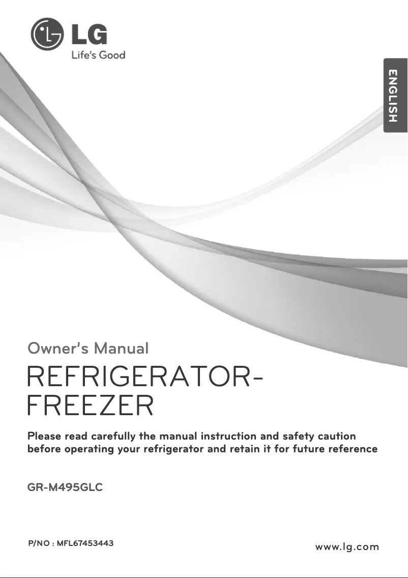 Image de la première page du manuel de l'appareil GR-M495GLC