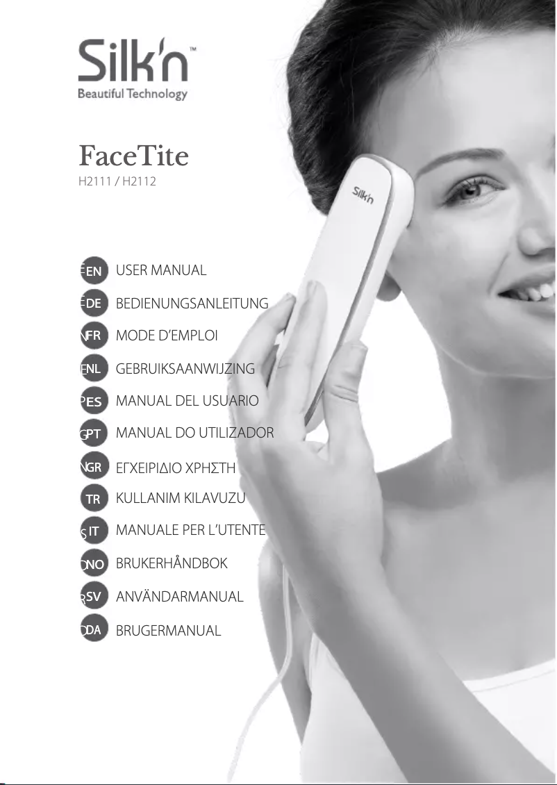 Page 1 de la notice Manuel utilisateur Silk'n FaceTite H2111