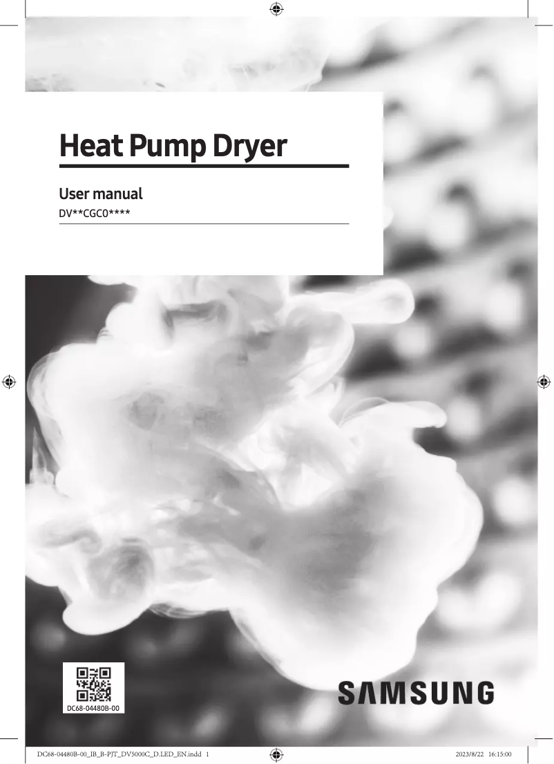 Image de la première page du manuel de l'appareil DV80CGC030AE