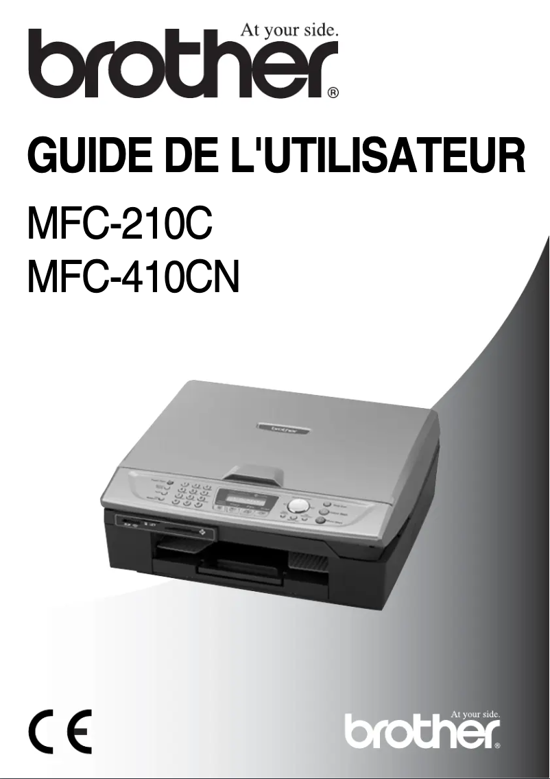 Image de la première page du manuel de l'appareil MFC-410CN