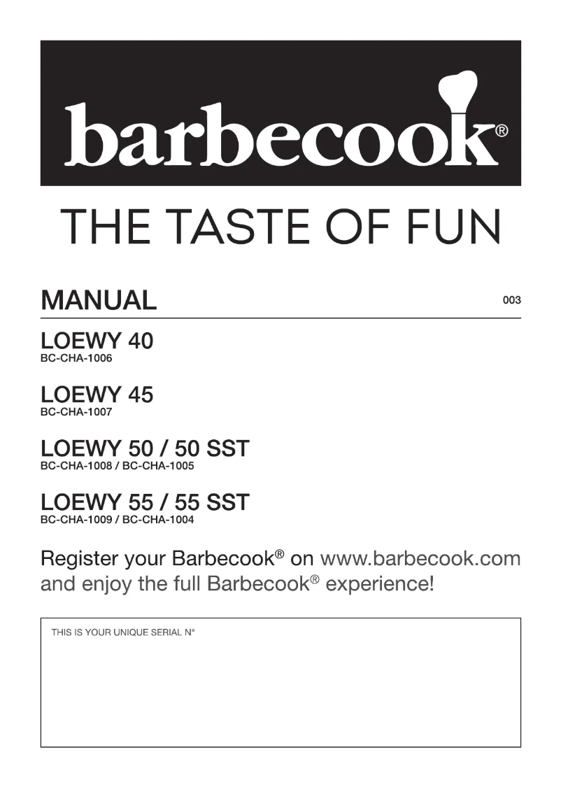 Page 1 de la notice Manuel utilisateur Barbecook Loewy 40