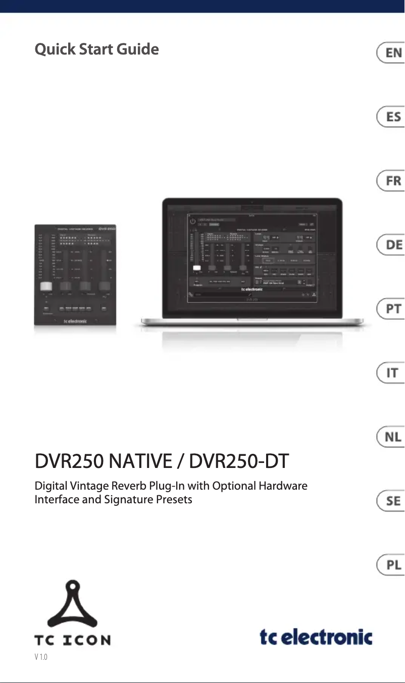 Page n°1 - Manuel utilisateur TC Electronic DVR 250 Native