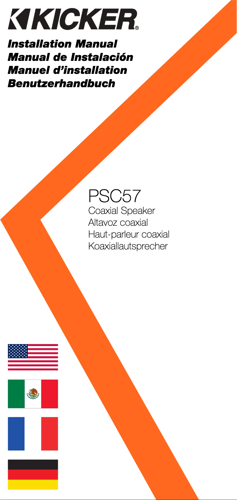 Page 1 de la notice Manuel utilisateur Kicker 48PSC572