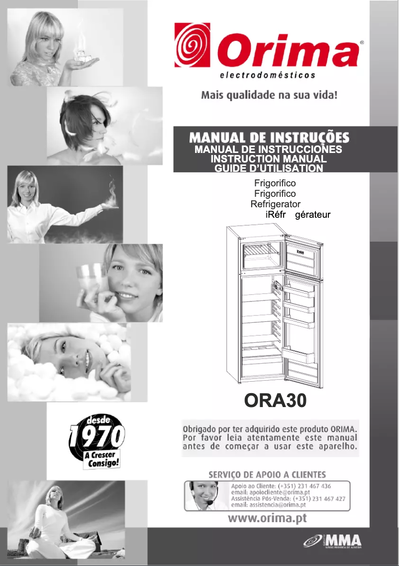 Page n°1 - Manuel utilisateur Orima ORA 30