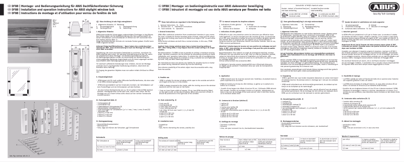 Page n°1 - Guide d'installation Abus DF88