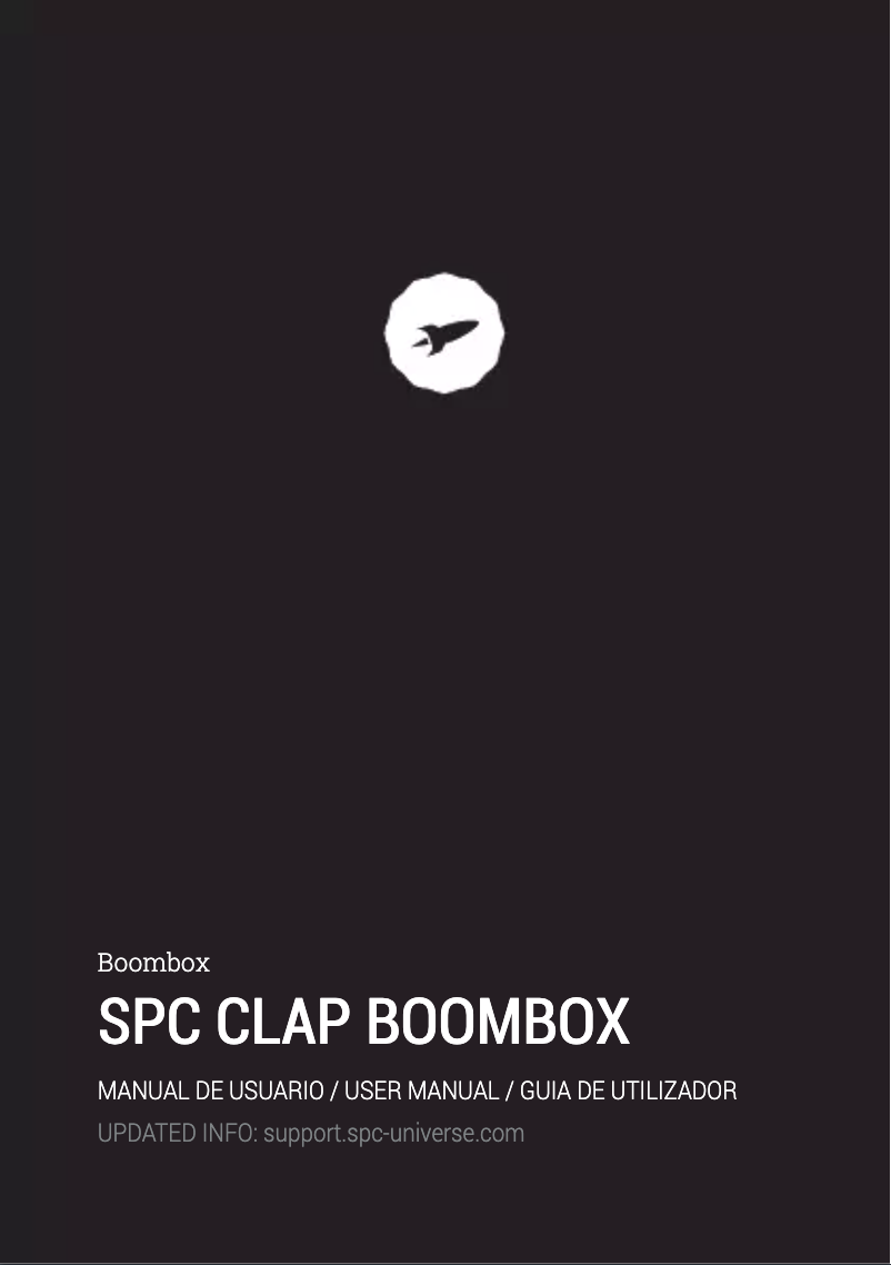 Page 1 de la notice Manuel utilisateur SPC Clap Boombox