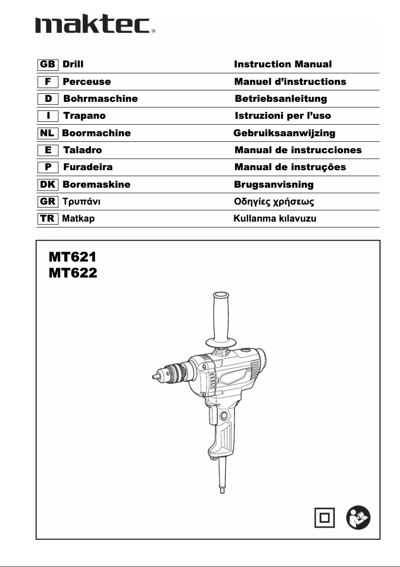 Página 1 del manual Manual de usuario Maktec MT621