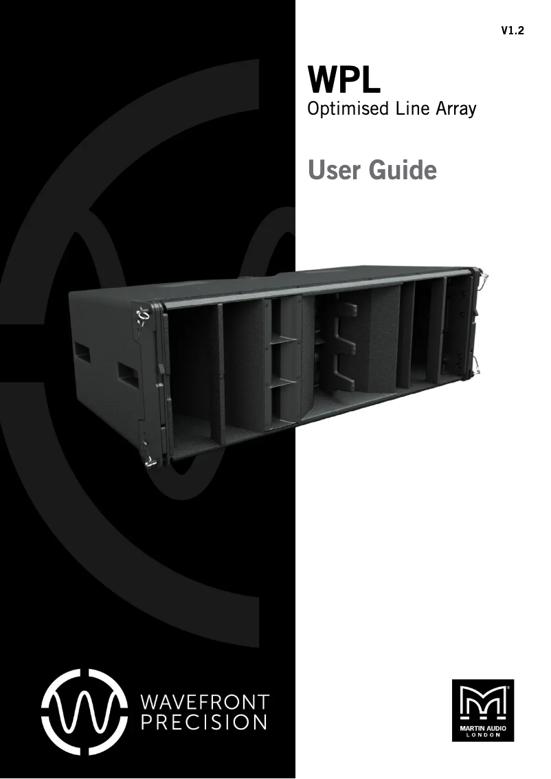Page 1 de la notice Manuel utilisateur Martin Audio WPL