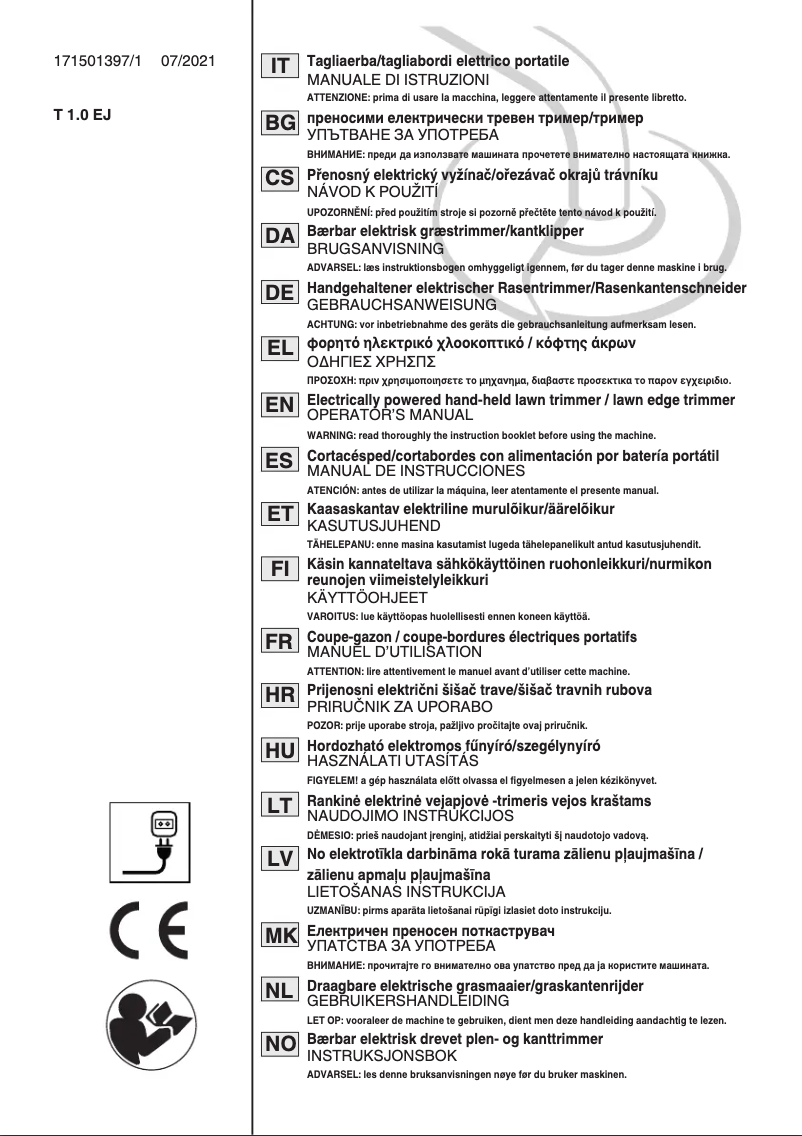 Page n°1 - Manuel utilisateur Stiga GT 110c A
