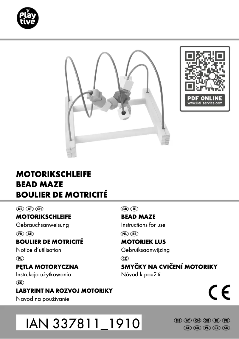 Page 1 de la notice Manuel utilisateur Playtive IAN 337811