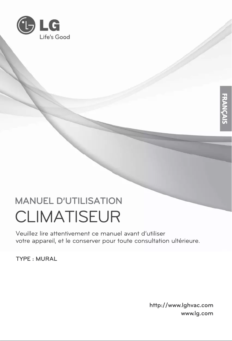 Page 1 de la notice Manuel utilisateur LG LSU161HSV