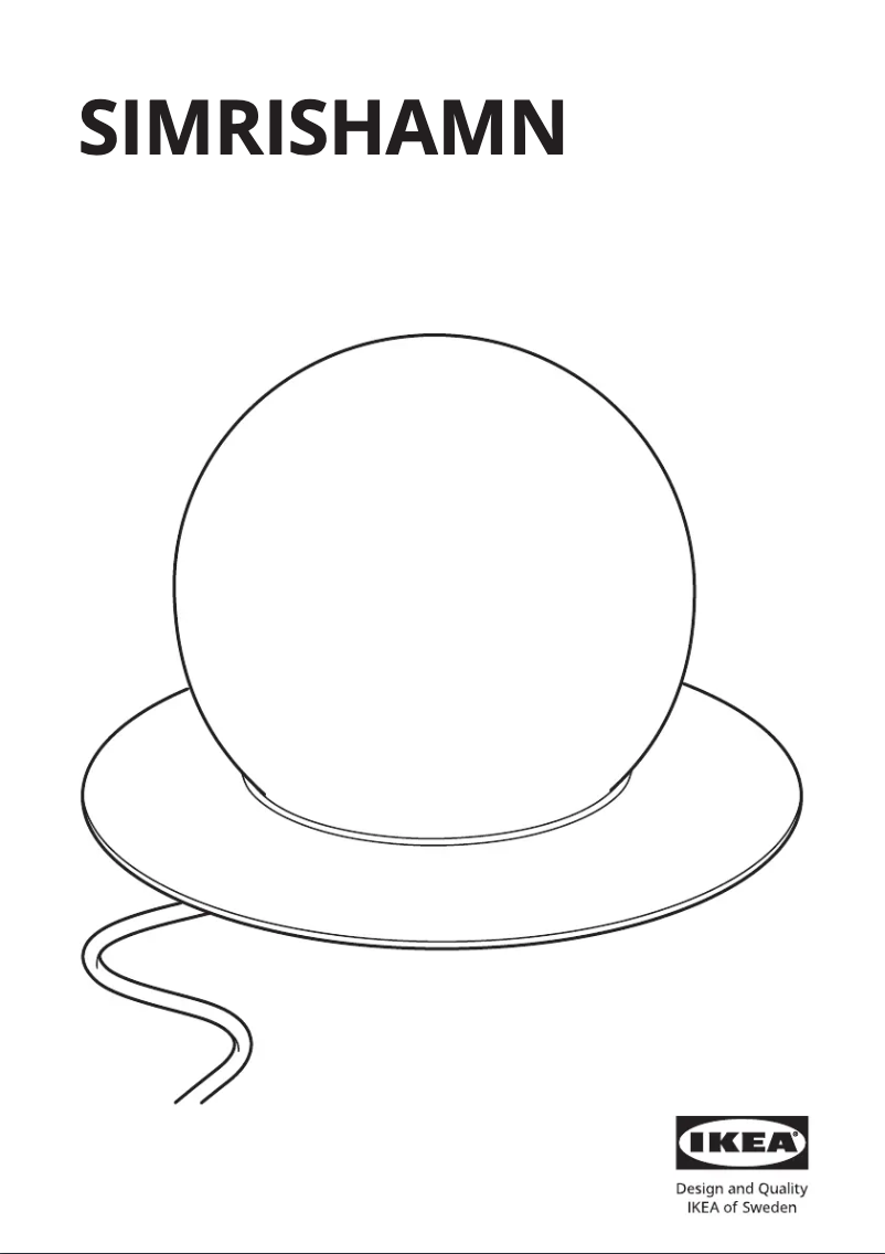 Image de la première page du manuel de l'appareil SIMRISHAMN 504.377.92