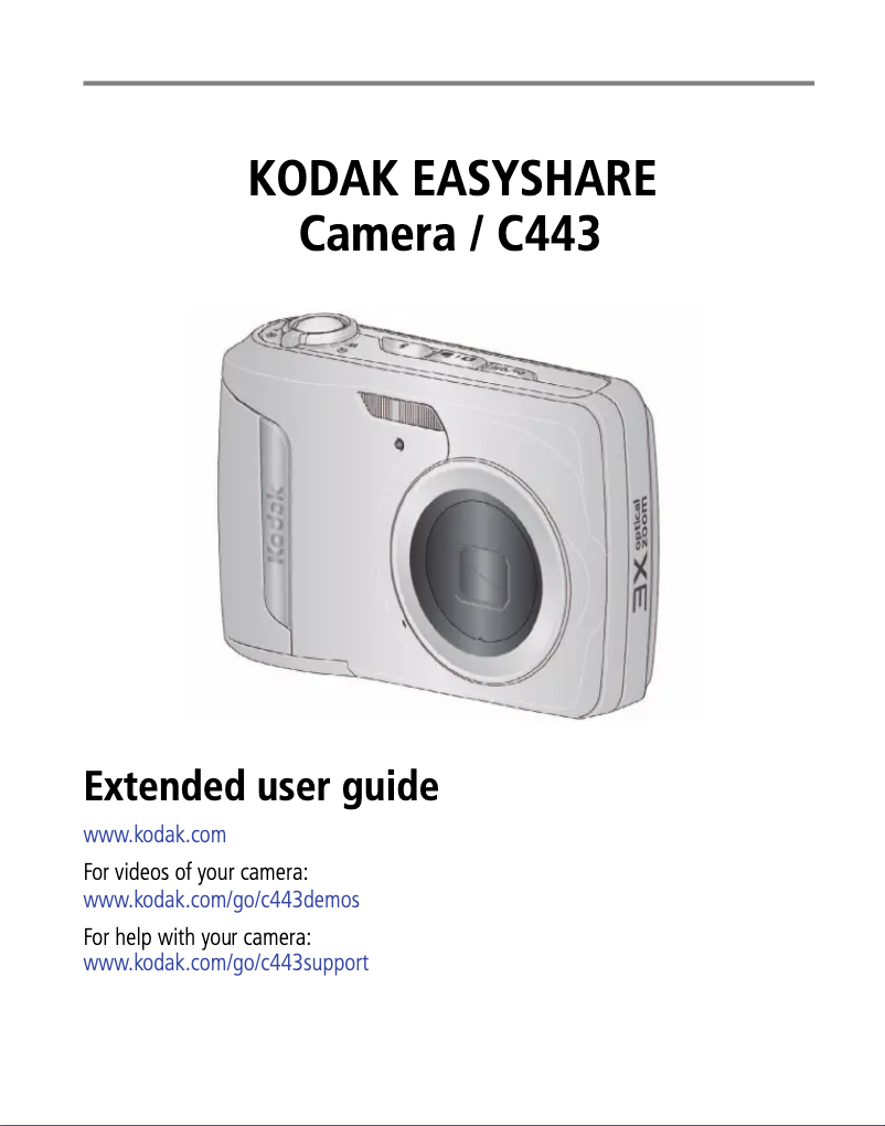 Page 1 de la notice Manuel utilisateur Kodak EasyShare C443