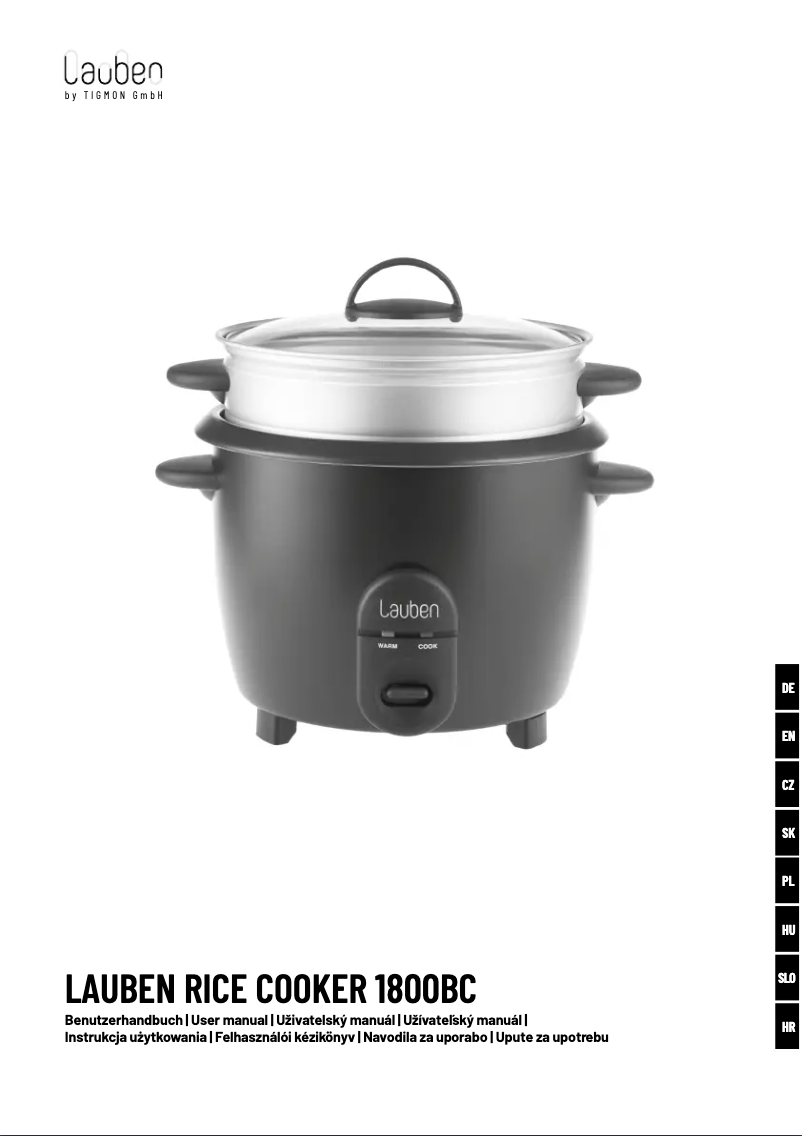 Page 1 de la notice Manuel utilisateur Lauben 1800BC