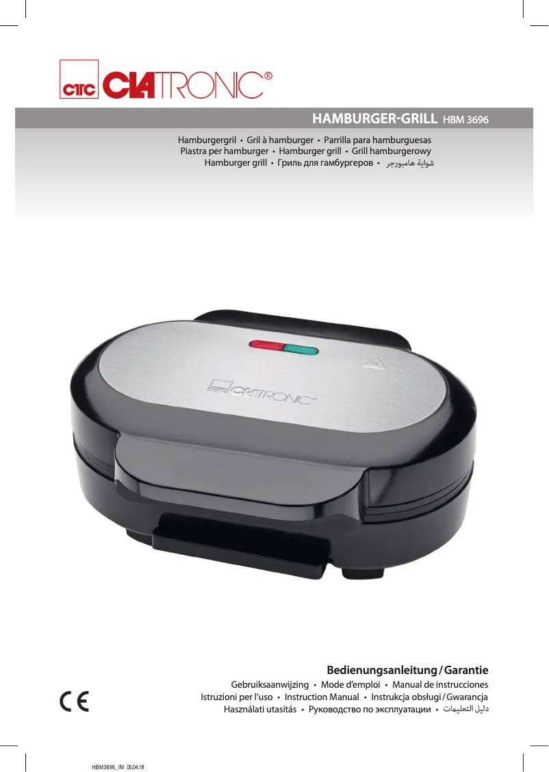 Página 1 del manual Manual de usuario Clatronic HBM 3696