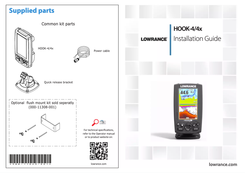 Page 1 de la notice Manuel utilisateur Lowrance HOOK-4