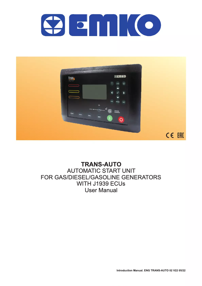 Image de la première page du manuel de l'appareil Trans-AUTO